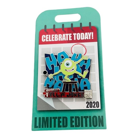 Disney Monsters Inc Mike Wazowski National Tell A Joke Day 2020 Limited Pin - Picture 1 of 4